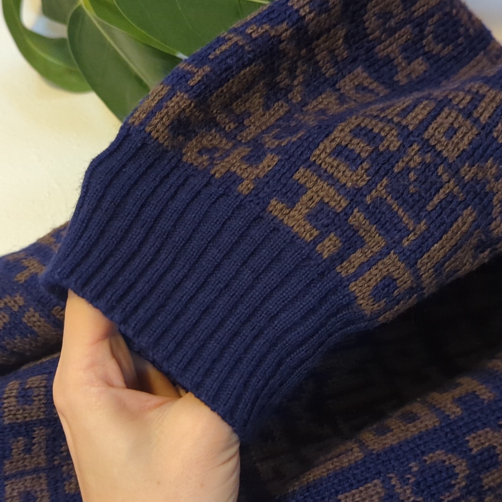 Boundary Waters | Vintage | Wool Blend Graphic Grandpa Sweater - Picture 6 of 9